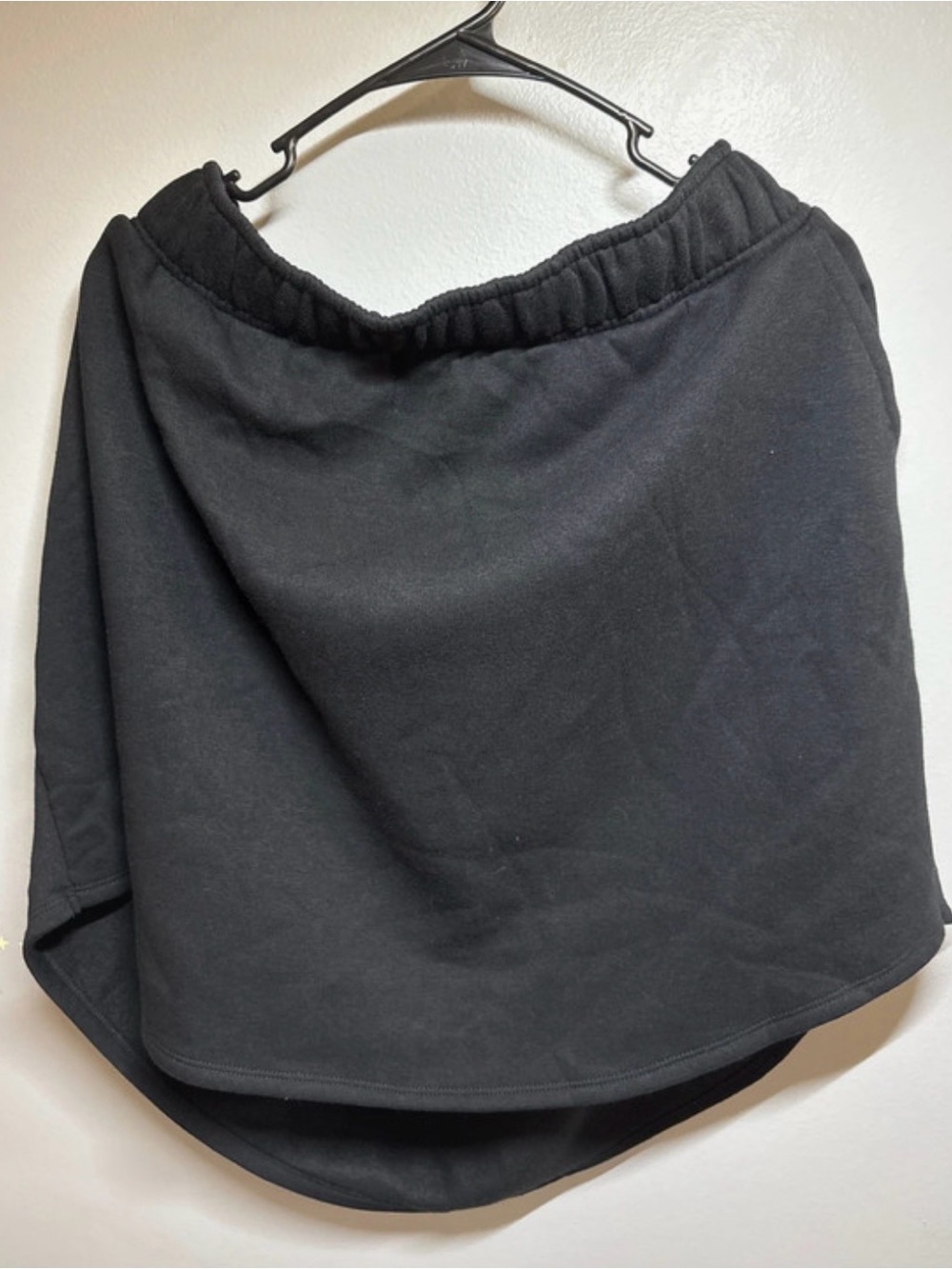 2X Black Women’s Casual Elastic Waist Skirt with Pockets